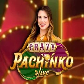 Enjoy Crazy Pachinko by Evolution – logo hosted on vegasherocasinos.es