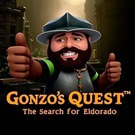 Logo of Gonzo's Quest from NetEnt at Vegashero Casino