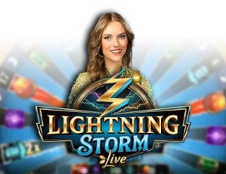 Lightning Storm slot logo by Evolution at Vegashero Casino