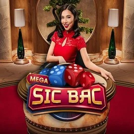 Official Live Casino logo: Mega Sic Bac by Pragmatic Play at Vegashero Casino