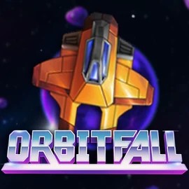 Orbitfall slot logo by ELK Studios at Vegashero CasinoOrbitfall