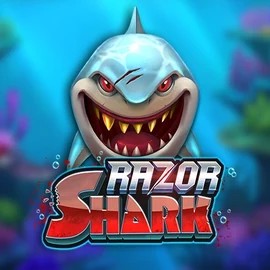 Logo of Razor Shark from Push Gaming at Vegashero Casino