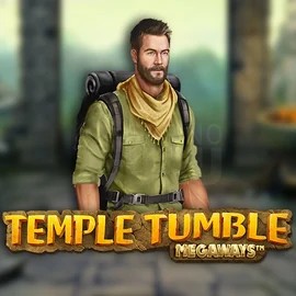 Temple Tumble Megaways slot logo by Relax Gaming at Vegashero CasinoTemple Tumble Megaways